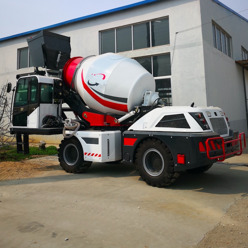 3.5m3 self-loading mobile concrete mixer